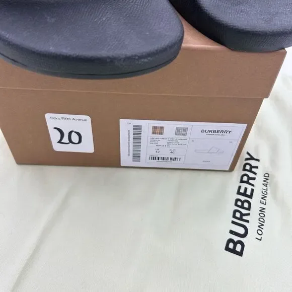 Men’s Burberry rubber pool, slides size 46 made in Italy - Picture 5 of 9